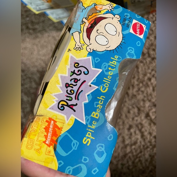 Vintage Mattel Nickelodeon Rugrats Splash Spike Beach Collectible Toy in Box - Picture 6 of 6